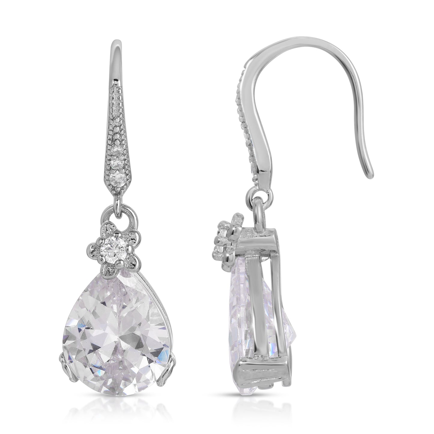 .925 Sterling Silver Dangle Drop Earrings